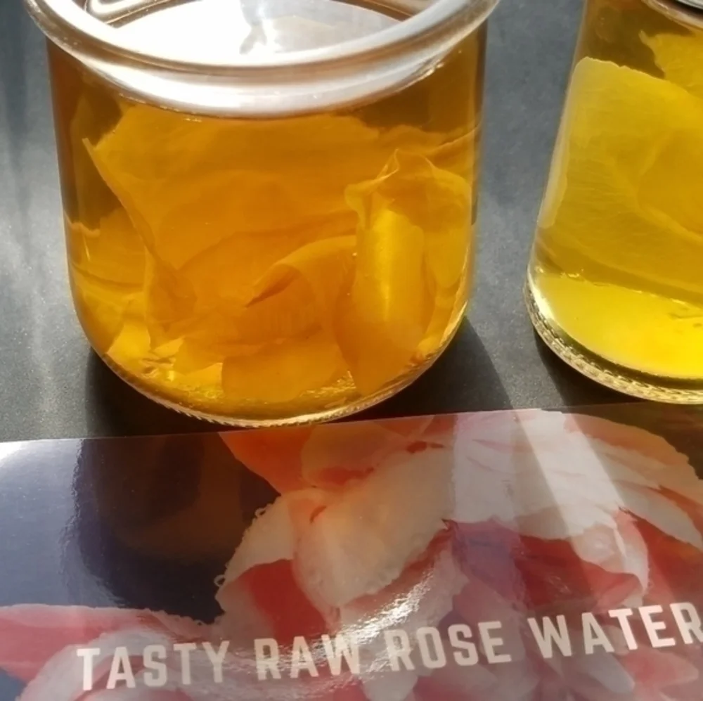 Tasty Raw Organic White Rose Water